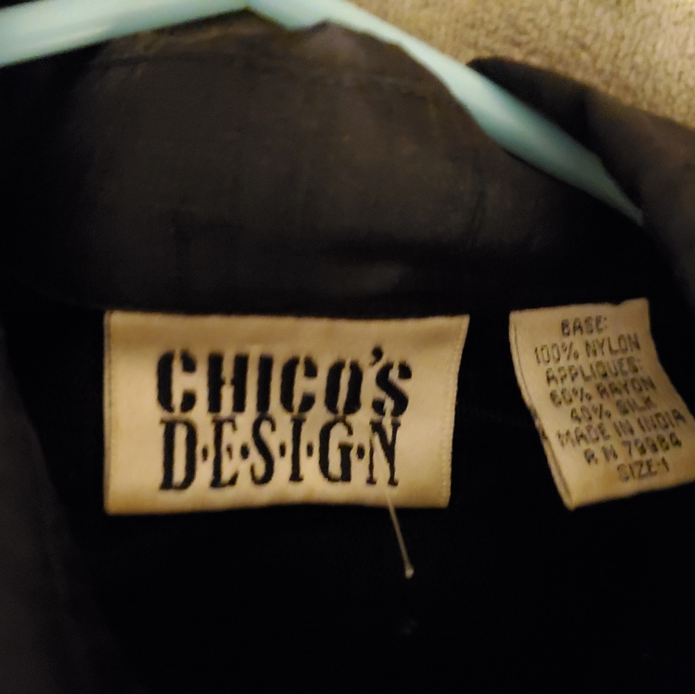 Chico's Design Embroidered long sleeve